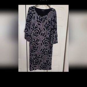 14W Black/White Dress-NWT